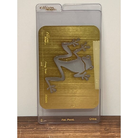Ellison Design SIMPLE IMPRESSION FROG BRASS STENCIL & EMBOSSING FOLDER 22665 - Picture 3 of 3